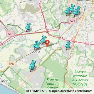 Mappa Via Erminio Macario, 00125 Roma RM, Italia (5.17455)