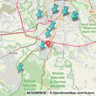 Mappa Via Ettore Arena, 00128 Roma RM, Italia (5.45909)