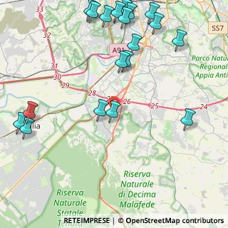 Mappa Via Ettore Arena, 00128 Roma RM, Italia (6.0945)