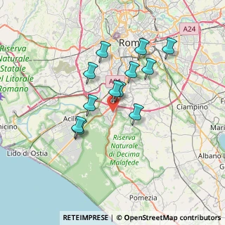 Mappa Via Ettore Arena, 00128 Roma RM, Italia (6.21)