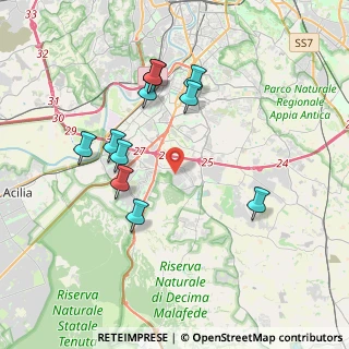 Mappa Via Sergio Amidei, 00128 Roma RM, Italia (3.91818)