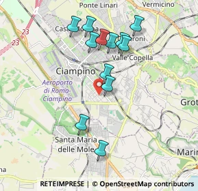Mappa Via Firenze, 00043 Ciampino RM, Italia (1.87417)