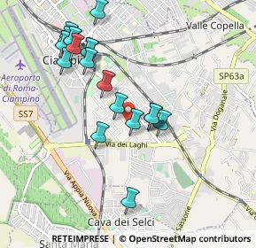Mappa Via Firenze, 00043 Ciampino RM, Italia (1.002)