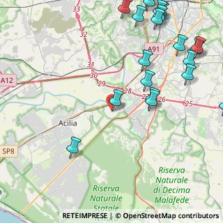 Mappa Via Pianoro, 00127 Vitinia RM, Italia (6.383)
