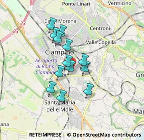 Mappa Via Bruxelles, 00043 Ciampino RM, Italia (1.37692)
