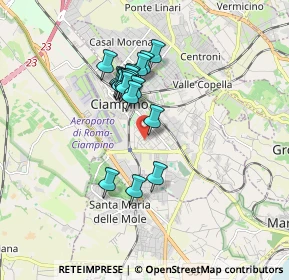 Mappa Via Bruxelles, 00043 Ciampino RM, Italia (1.423)