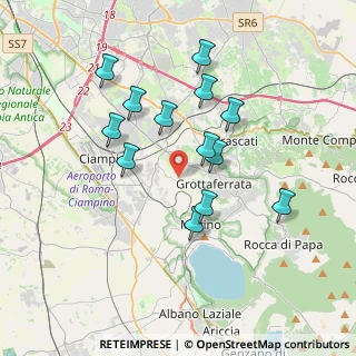 Mappa Via Giorgio La Pira, 00046 Grottaferrata RM, Italia (3.52308)