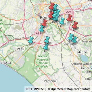 Mappa Via Pia Nalli, 00134 Roma RM, Italia (9.5305)