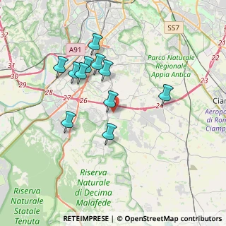 Mappa Via Pia Nalli, 00134 Roma RM, Italia (3.54182)