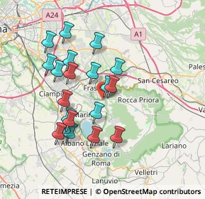 Mappa SS 215, 00046 Grottaferrata RM, Italia (7.055)