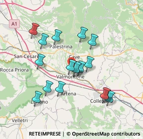 Mappa Via Colle Aschioleto, 00038 Valmontone RM, Italia (6.99)