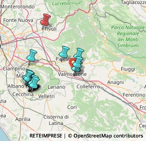 Mappa Via Colle Aschioleto, 00038 Valmontone RM, Italia (17.181)