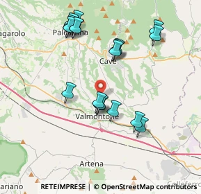 Mappa Via Colle Aschioleto, 00038 Valmontone RM, Italia (4.13421)