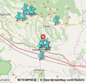Mappa Via Colle Aschioleto, 00038 Valmontone RM, Italia (3.95818)