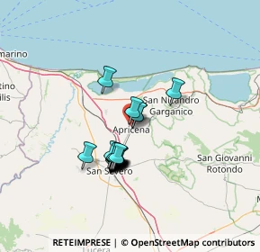 Mappa Via Longo, 71011 Apricena FG, Italia (10.8825)