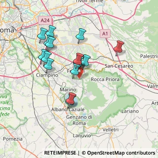 Mappa Vicolo Aldobrandini, 00046 Grottaferrata RM, Italia (6.9575)