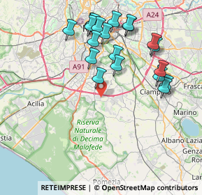 Mappa Via Enrico Bompiani, 00134 Roma RM, Italia (8.74)