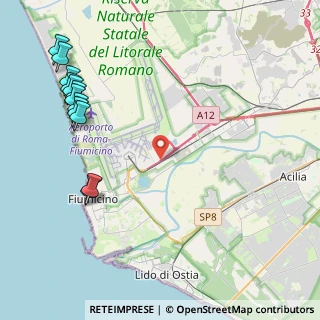 Mappa Via Charles Lindbergh, 00054 Fiumicino RM, Italia (5.98083)