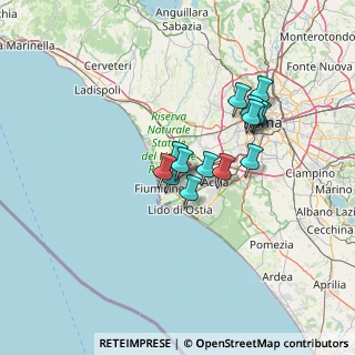 Mappa Via Charles Lindbergh, 00054 Fiumicino RM, Italia (10.89357)