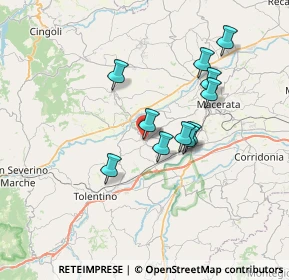 Mappa Largo Giovanni Verga, 62010 Pollenza MC, Italia (6.09909)