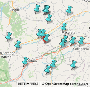 Mappa Via Cardinale Cento, 62010 Pollenza MC, Italia (8.899)