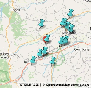 Mappa Via Cardinale Cento, 62010 Pollenza MC, Italia (6.89684)