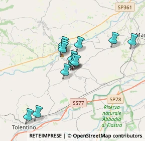 Mappa Via Cardinale Cento, 62010 Pollenza MC, Italia (2.88846)