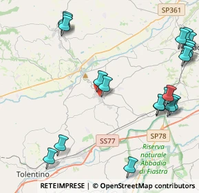 Mappa Via Cardinale Cento, 62010 Pollenza MC, Italia (5.755)