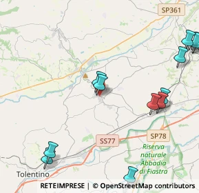 Mappa Via Cardinale Cento, 62010 Pollenza MC, Italia (5.66167)