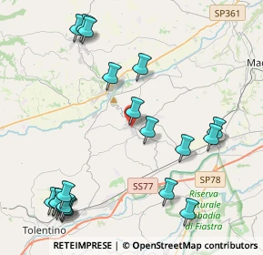 Mappa Via Grazia Deledda, 62010 Pollenza MC, Italia (5.4165)