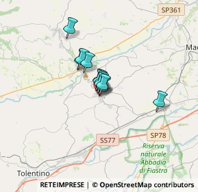 Mappa Via Grazia Deledda, 62010 Pollenza MC, Italia (1.74182)