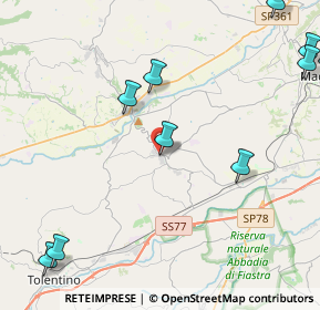 Mappa Via Grazia Deledda, 62010 Pollenza MC, Italia (6.38)