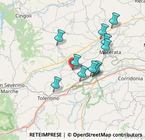 Mappa Via Grazia Deledda, 62010 Pollenza MC, Italia (6.18)