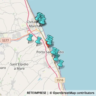 Mappa Strada Statale Adriatica, 63821 Porto Sant'Elpidio FM, Italia (3.525)