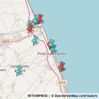 Mappa Strada Statale Adriatica, 63821 Porto Sant'Elpidio FM, Italia (4.14545)