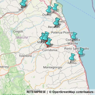 Mappa Via Indipendenza, 62014 Zona Industriale MC, Italia (17.08786)