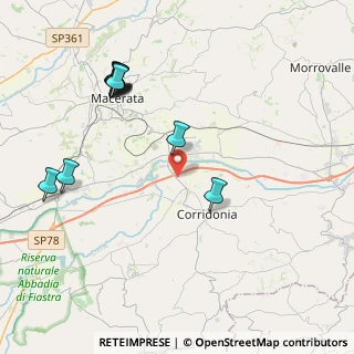 Mappa Via Indipendenza, 62014 Zona Industriale MC, Italia (4.77455)