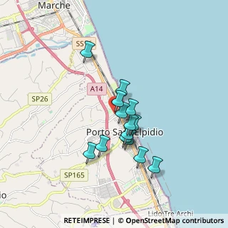 Mappa Via Lombardia, 63821 Porto Sant'Elpidio FM, Italia (1.39214)