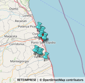 Mappa Via Lombardia, 63821 Porto Sant'Elpidio FM, Italia (7.76545)