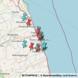 Mappa Via Lombardia, 63821 Porto Sant'Elpidio FM, Italia (8.83059)