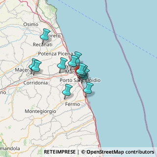 Mappa Via Lombardia, 63821 Porto Sant'Elpidio FM, Italia (9.125)