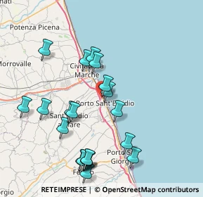 Mappa Via Lombardia, 63821 Porto Sant'Elpidio FM, Italia (8.611)