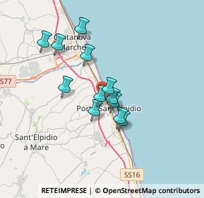 Mappa Via Lombardia, 63821 Porto Sant'Elpidio FM, Italia (2.76083)