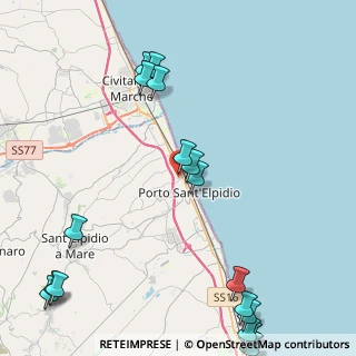 Mappa Via Lombardia, 63821 Porto Sant'Elpidio FM, Italia (6.44)