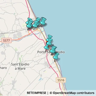 Mappa Via Lombardia, 63821 Porto Sant'Elpidio FM, Italia (3.25733)
