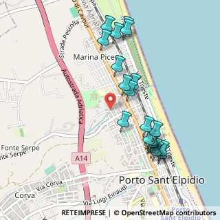 Mappa Via Lombardia, 63821 Porto Sant'Elpidio FM, Italia (0.5375)