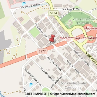 Mappa Viale del Lavoro, 139, 62014 Corridonia, Macerata (Marche)