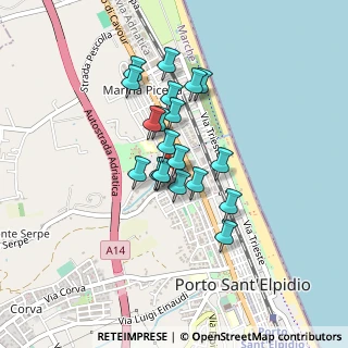 Mappa Via Romagna, 63821 Porto Sant'Elpidio FM, Italia (0.322)