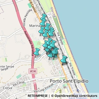 Mappa Via Emilia, 63821 Porto Sant'Elpidio FM, Italia (0.2665)
