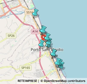 Mappa Via Emilia, 63821 Porto Sant'Elpidio FM, Italia (1.495)